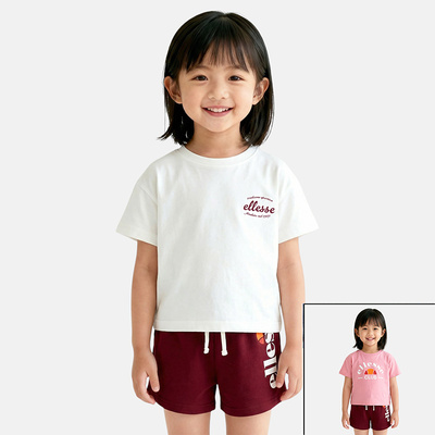 Großhändler Ellesse - Ellesse 2er-Pack T-Shirts und Shorts für Mädchen, Größe 2 bis 7 Jahre Großhändler Ellesse - Ellesse 2er-Pack T-Shirts und Shorts für Mädchen, Größe 2 bis 7 Jahre