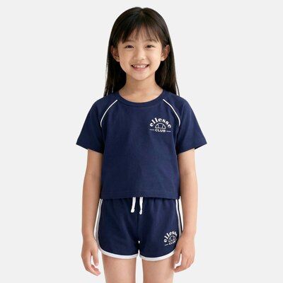 Großhändler Ellesse - Ellesse T-Shirt und Shorts Set für Mädchen von 8 bis 14 Jahren Großhändler Ellesse - Ellesse T-Shirt und Shorts Set für Mädchen von 8 bis 14 Jahren