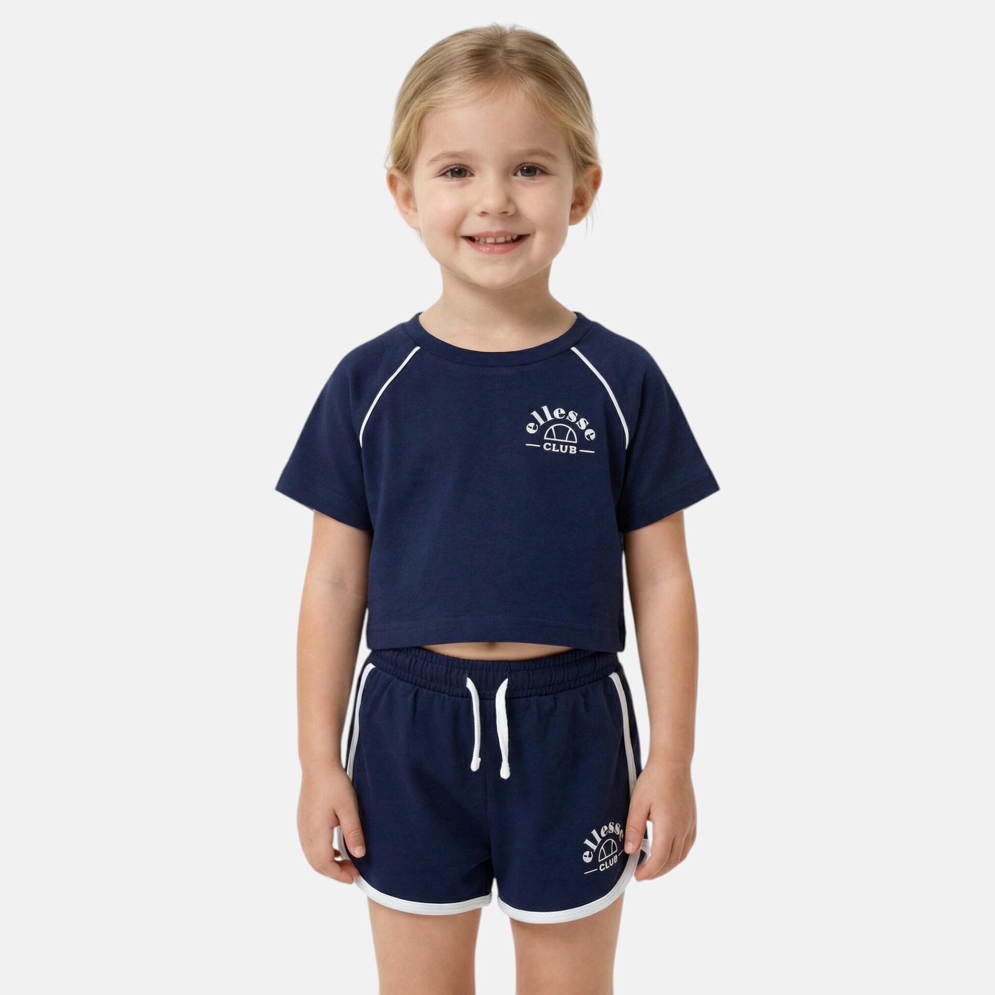 Großhändler Ellesse - Ellesse T-Shirt und Shorts Set für Mädchen von 2 bis 7 Jahren