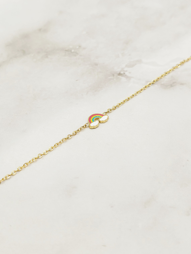 Wholesaler Emily - Rainbow stainless steel bracelet for kids