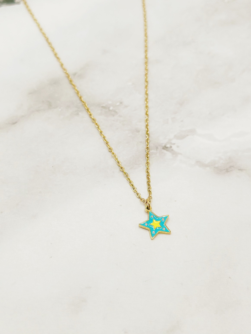 Wholesaler Emily - Stainless Steel Star Necklace for Kids