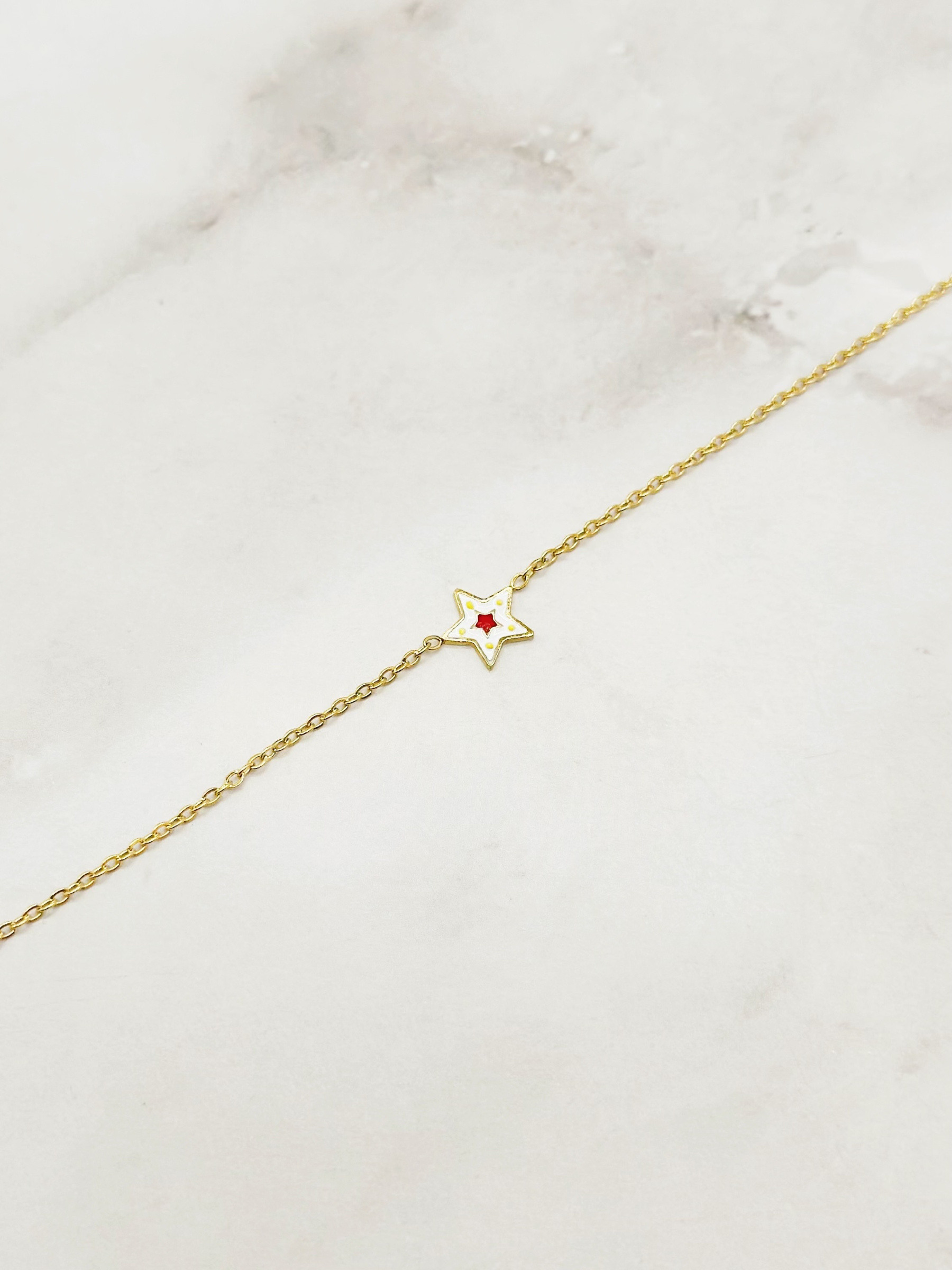 Mayorista Emily - Pulsera de acero inoxidable para niños Estrella