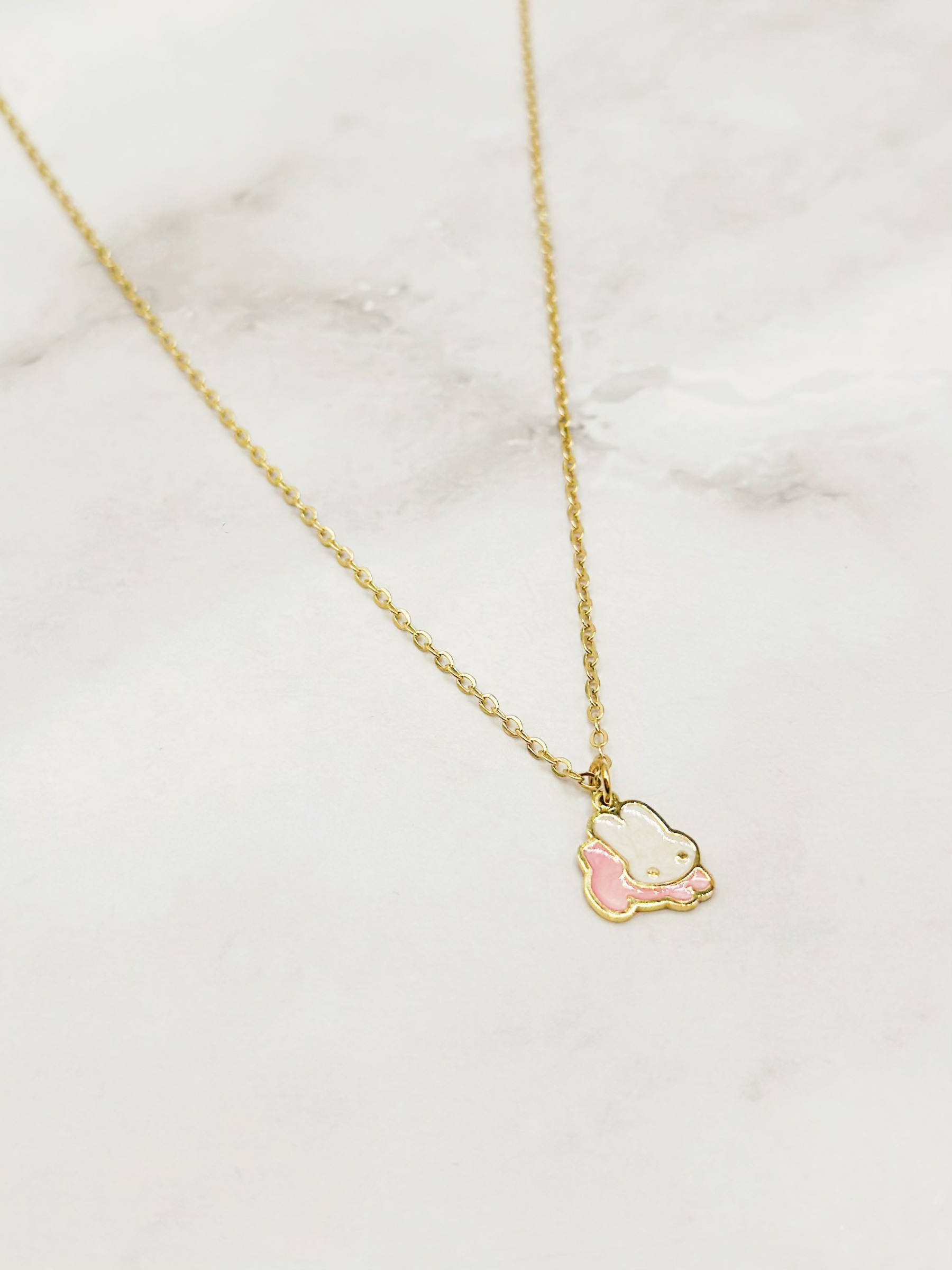 Wholesaler Emily - Stainless Steel Bunny Necklace for Kids