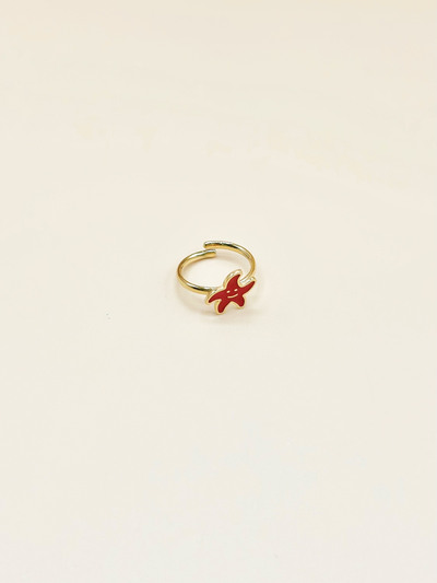 Grossiste Emily - Bague ajustable pour enfant en acier inoxydable doré Etoile de Mer Grossiste Emily - Bague ajustable pour enfant en acier inoxydable doré Etoile de Mer