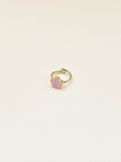Grossiste Emily - Bague ajustable enfant en acier inoxydable doré Fleur Grossiste Emily - Bague ajustable enfant en acier inoxydable doré Fleur