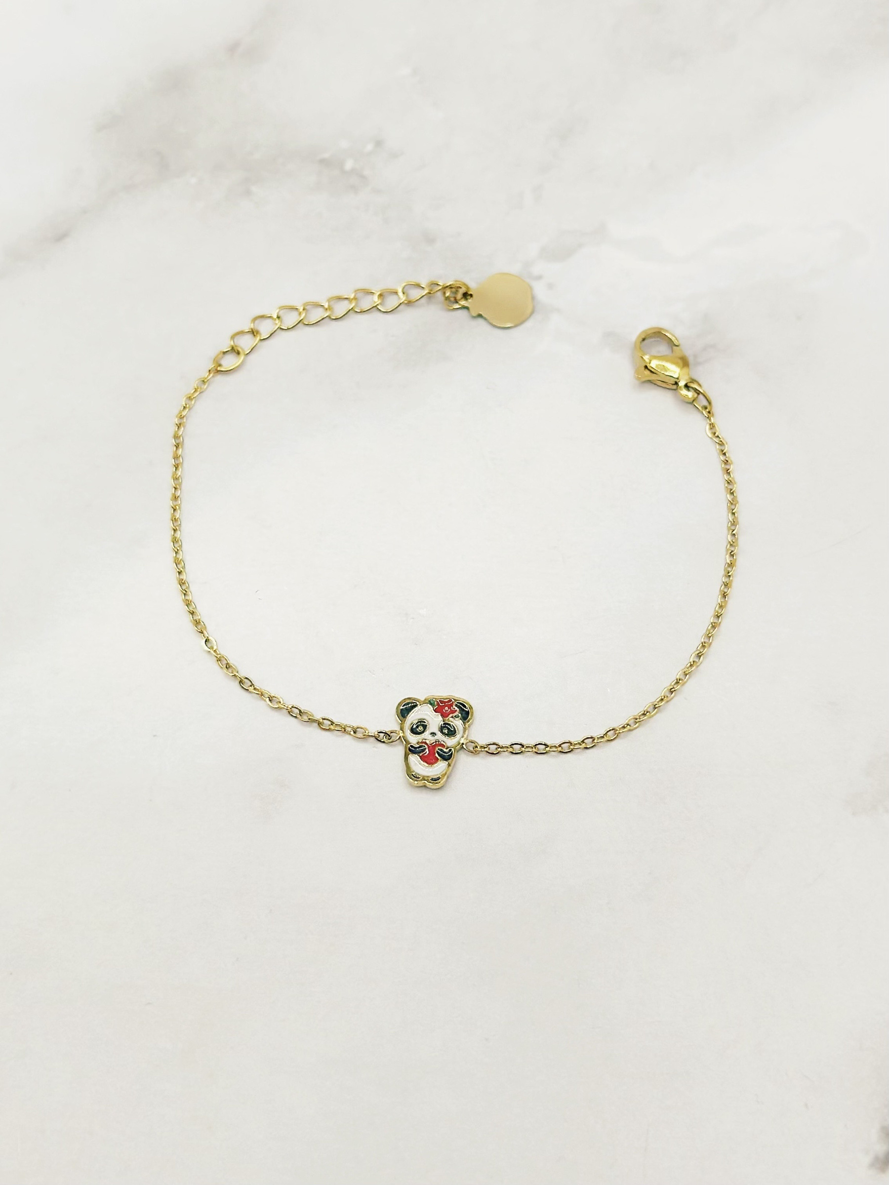 Wholesaler Emily - Stainless steel children's bracelet Panda