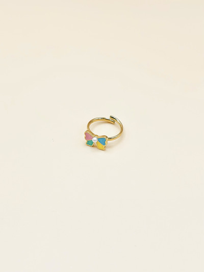 Grossiste Emily - Bague ajustable enfant en acier inoxydable doré Papillon Grossiste Emily - Bague ajustable enfant en acier inoxydable doré Papillon