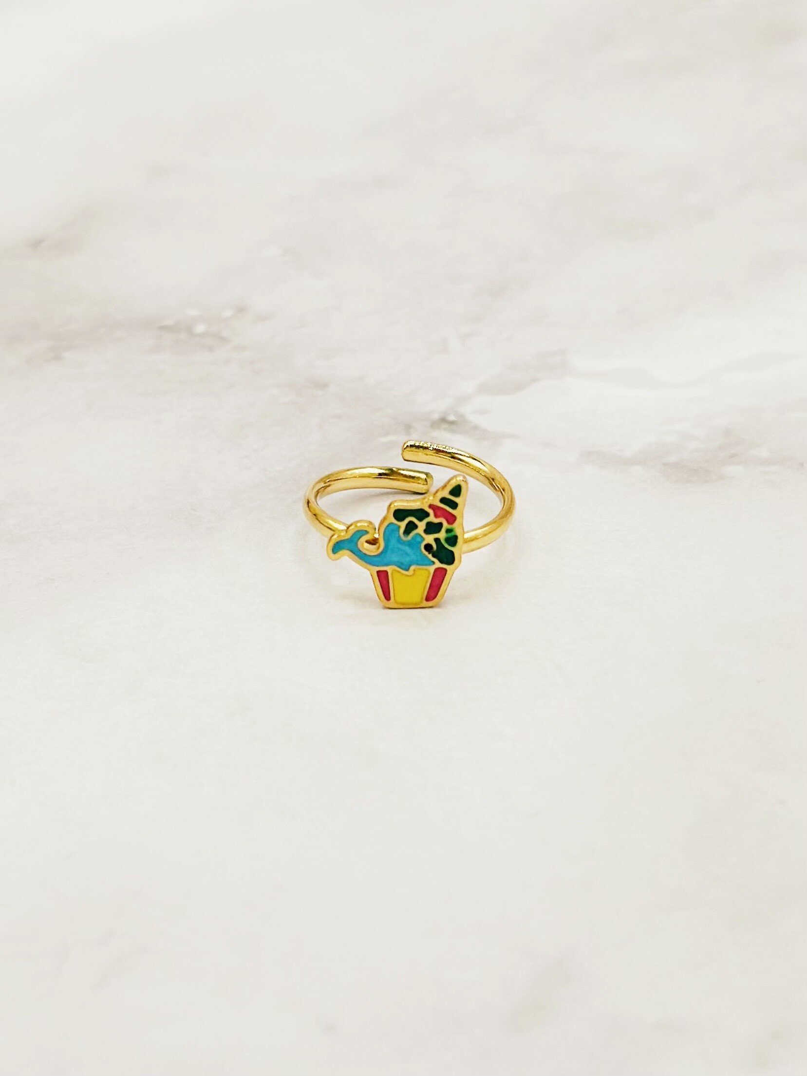 Wholesaler Emily - Adjustable stainless steel ring for children Cat