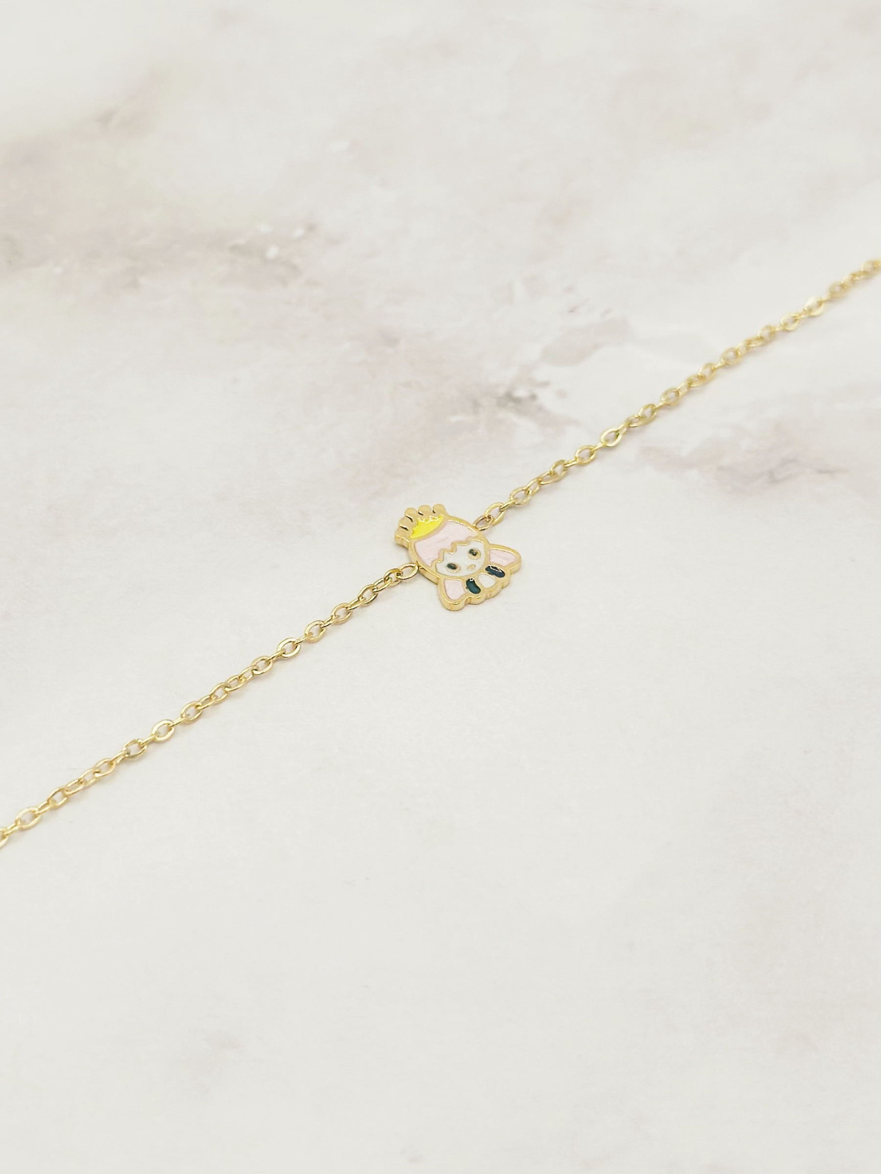 Grossiste Emily - Bracelet en acier inoxydable pour enfants Princesse