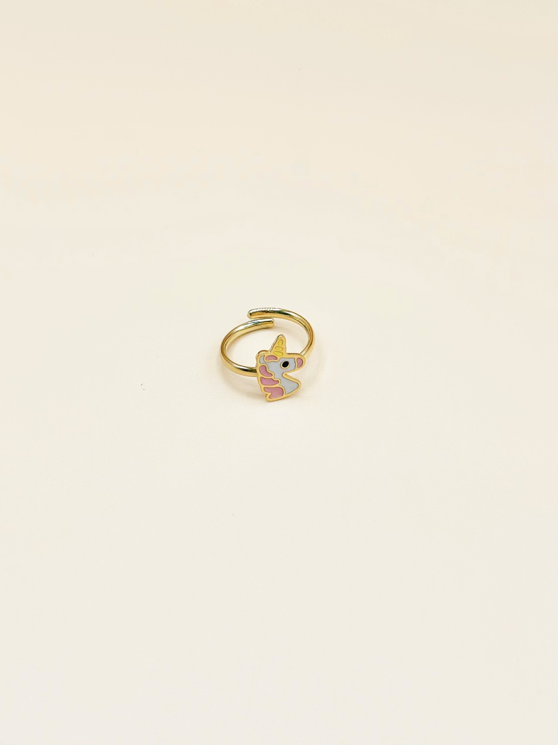 Grossiste Emily - Bague ajustable pour enfant en acier inoxydable doré