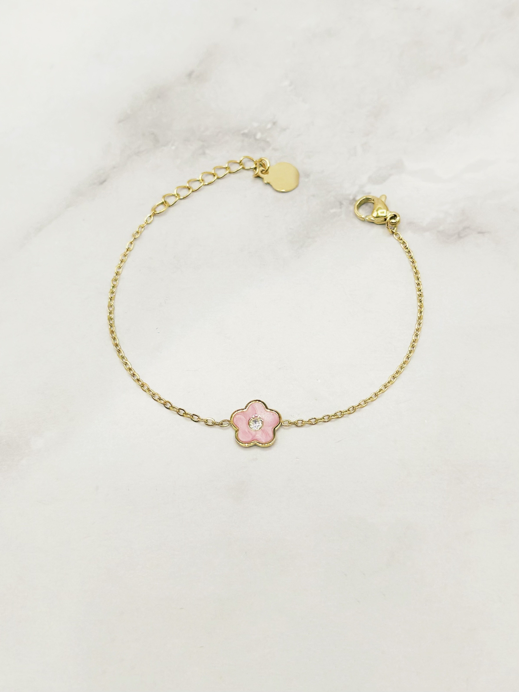 Wholesaler Emily - Stainless Steel Flower Bracelet for Kids