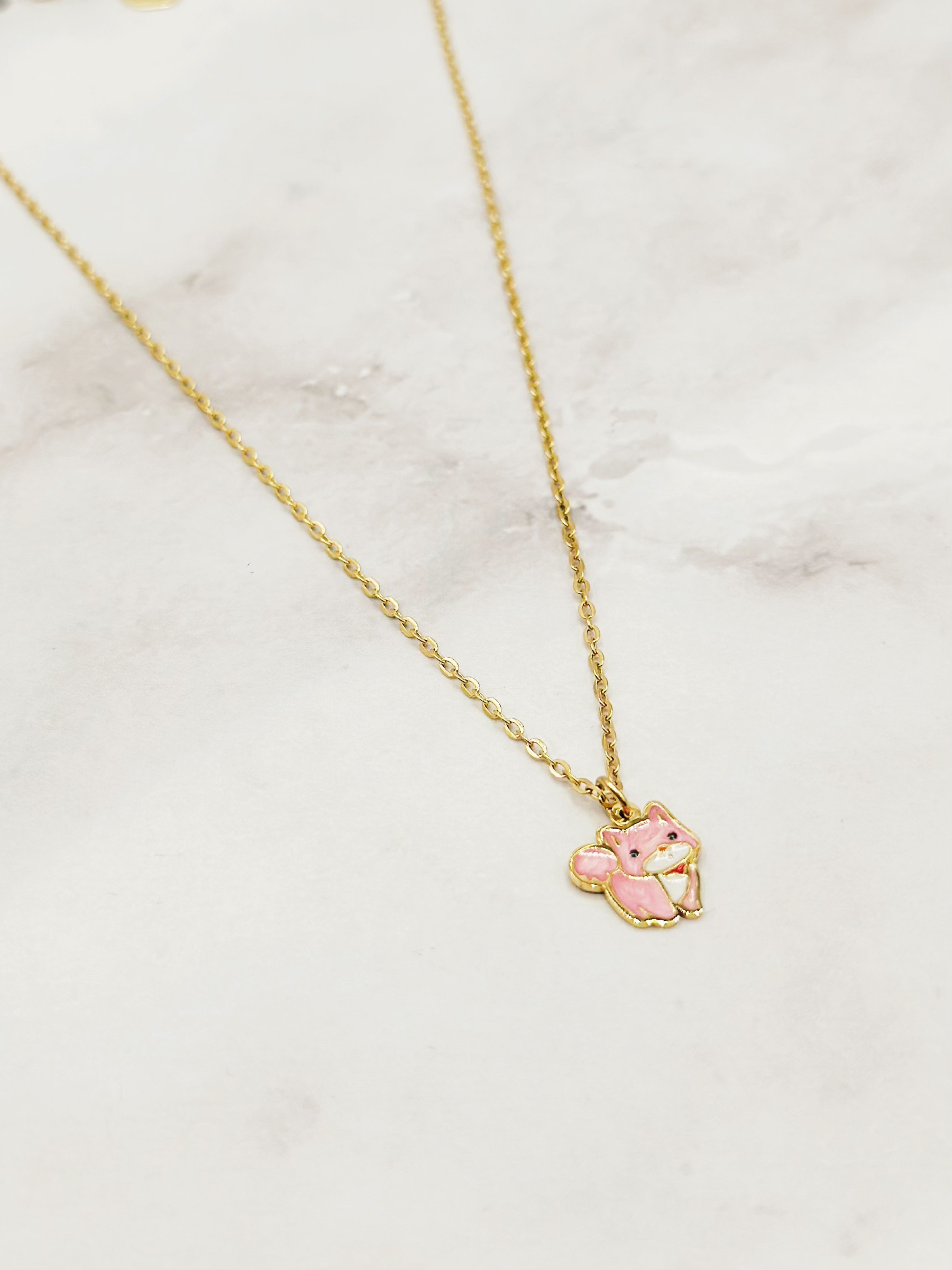 Wholesaler Emily - Stainless Steel Cat Necklace for Kids