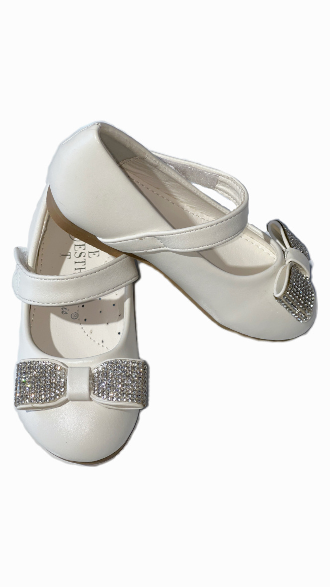 Großhändler ESTHER PARIS - Ballerina-Schuh mit Blumen-Strasssteinen