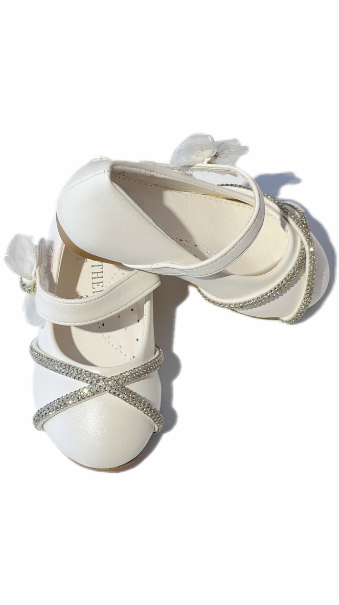Großhändler ESTHER PARIS - Ballerina-Schuh mit Blumen-Strasssteinen