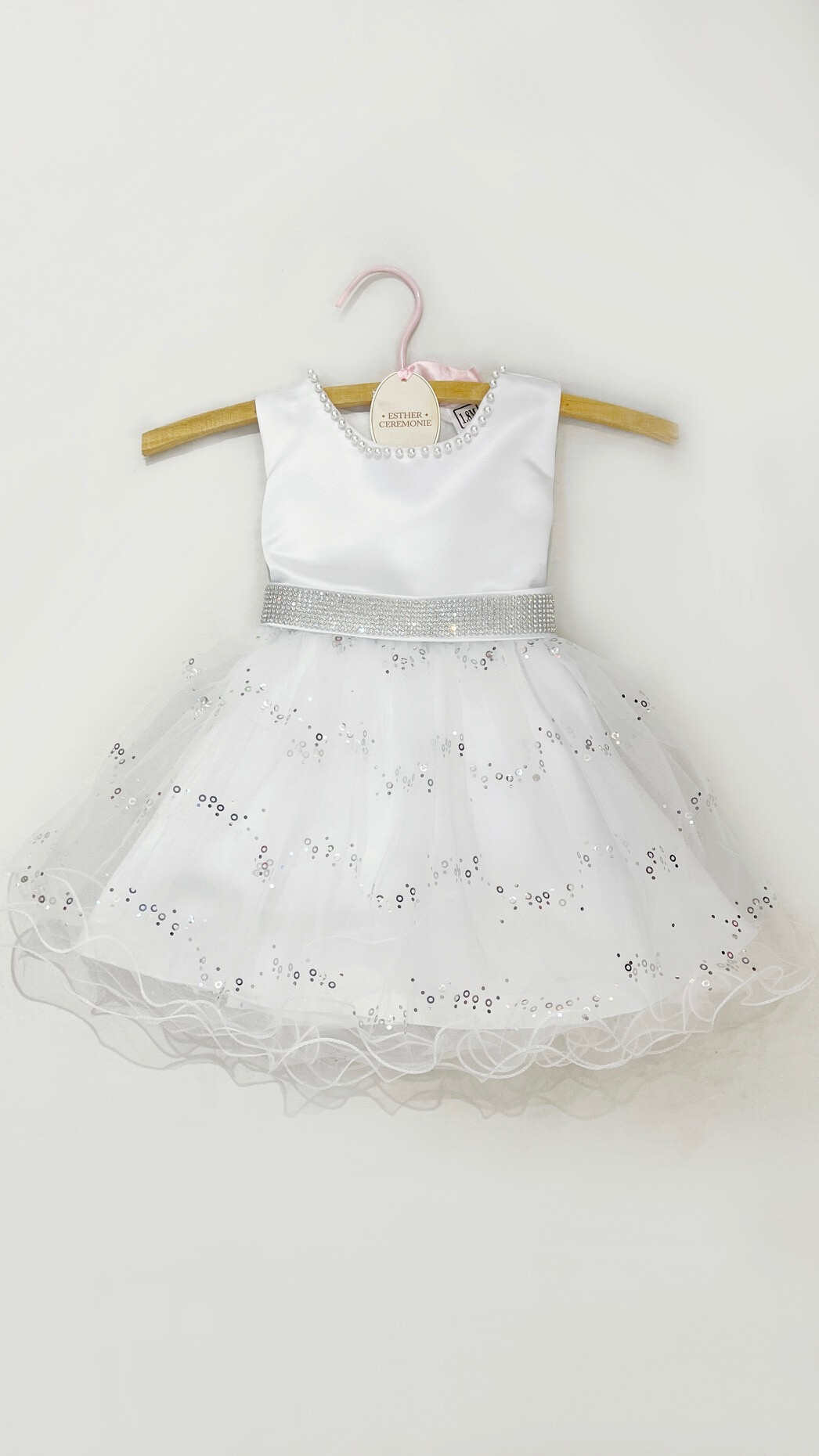 Wholesaler ESTHER PARIS - pearl dress and rhinestones