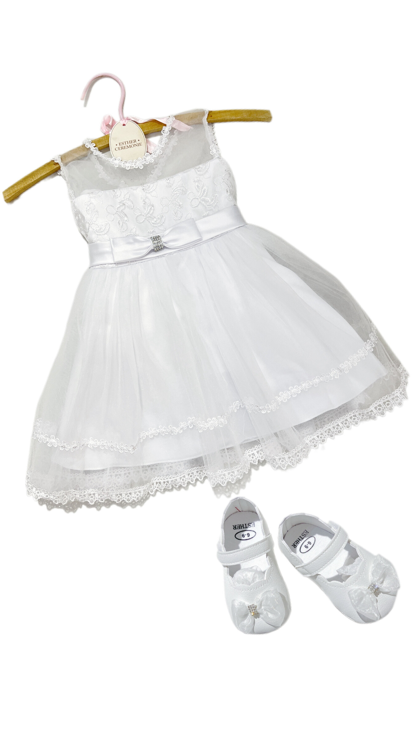 Mayorista ESTHER PARIS - Vestido de bebé A588