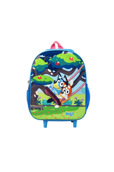 Grossiste Eurobag Créations - Sac à dos à roulettes 3D BLUEY Grossiste Eurobag Créations - Sac à dos à roulettes 3D BLUEY