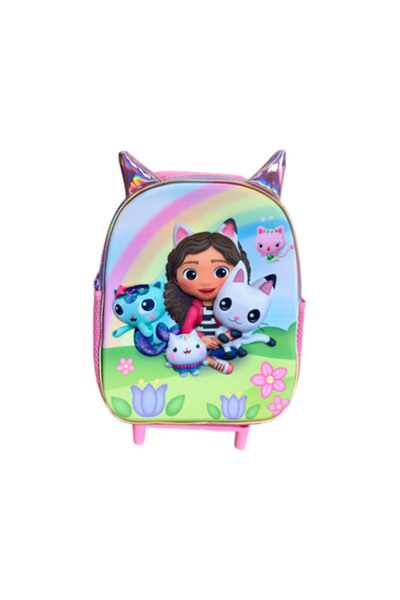 Grossiste Eurobag Créations - Sac à dos à roulette 3D GABBY'S DOLLHOUSE Grossiste Eurobag Créations - Sac à dos à roulette 3D GABBY'S DOLLHOUSE