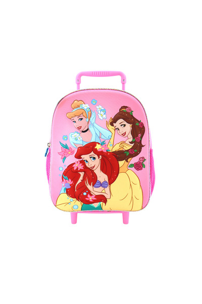 Grossiste Eurobag Créations - Sac à dos à roulettes 3D PRINCESSES Grossiste Eurobag Créations - Sac à dos à roulettes 3D PRINCESSES