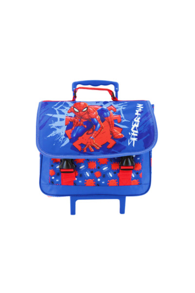 Grossiste Eurobag Créations - Cartable à roulettes 38cm SPIDERMAN Grossiste Eurobag Créations - Cartable à roulettes 38cm SPIDERMAN