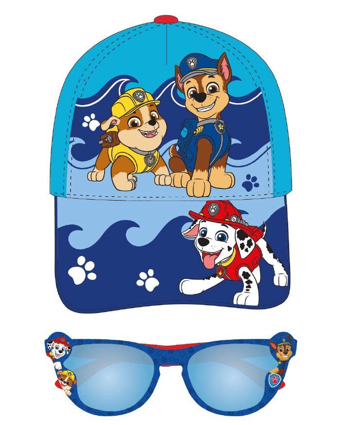 Grossiste Exquily - SET GARÇON CASQUETTE ET LUNETTES SOLAIRES PAW PATROL