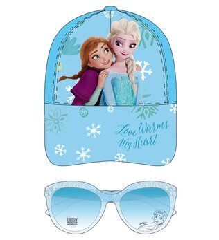 Grossiste Exquily - SET FILLE CASQUETTE ET LUNETTES SOLAIRES FROZEN
