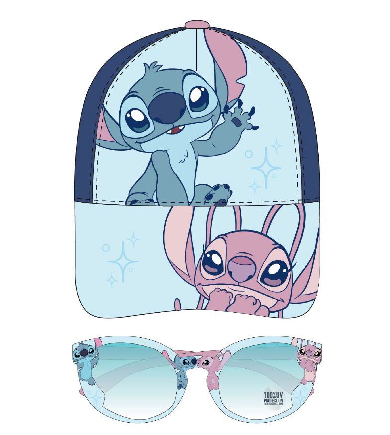 Grossiste Exquily - SET FILLE CASQUETTE LUNETTES SOLAIRES STITCH