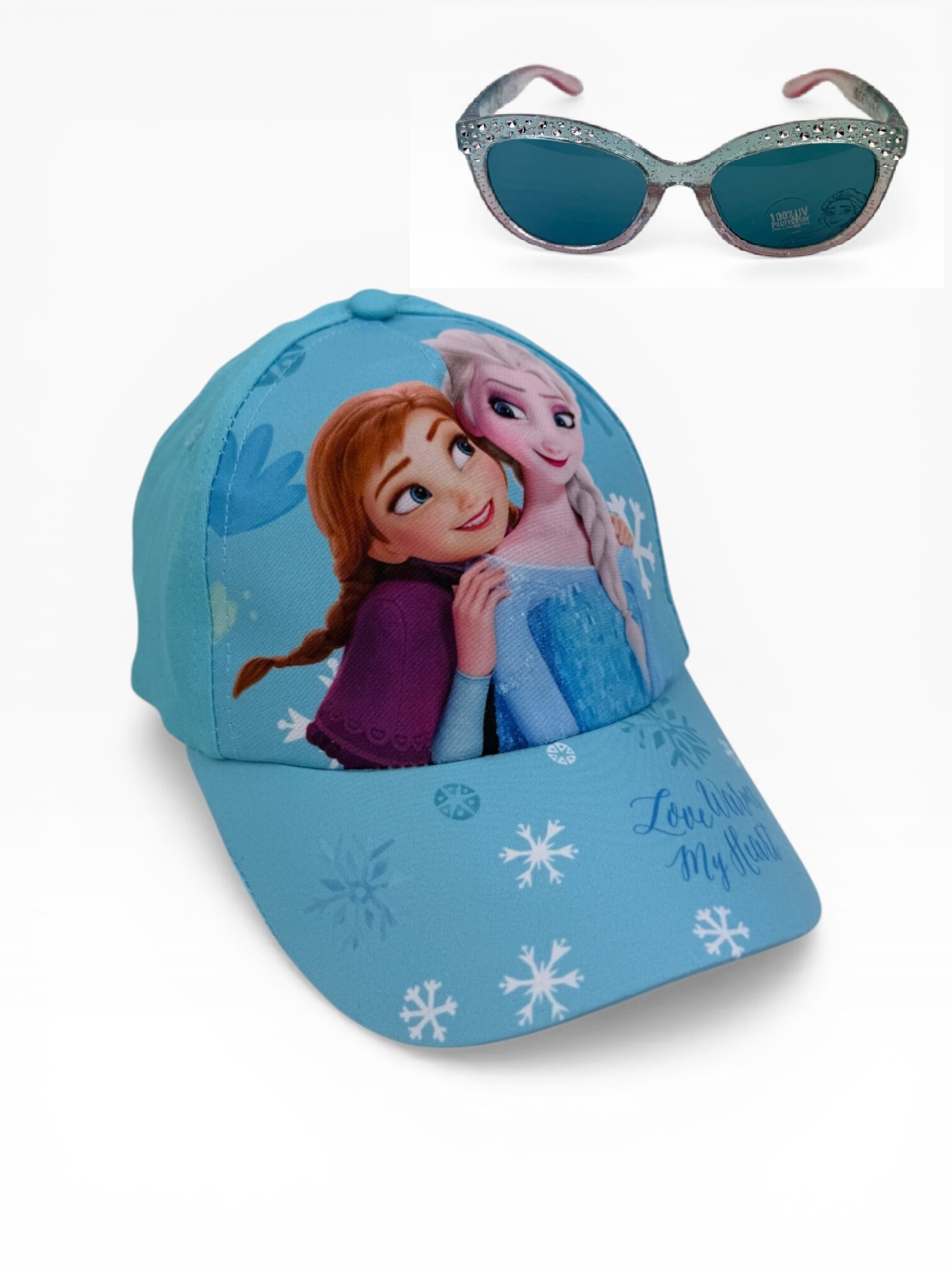 Wholesaler Exquily - FROZEN GIRLS' CAP AND SUNGLASSES SET