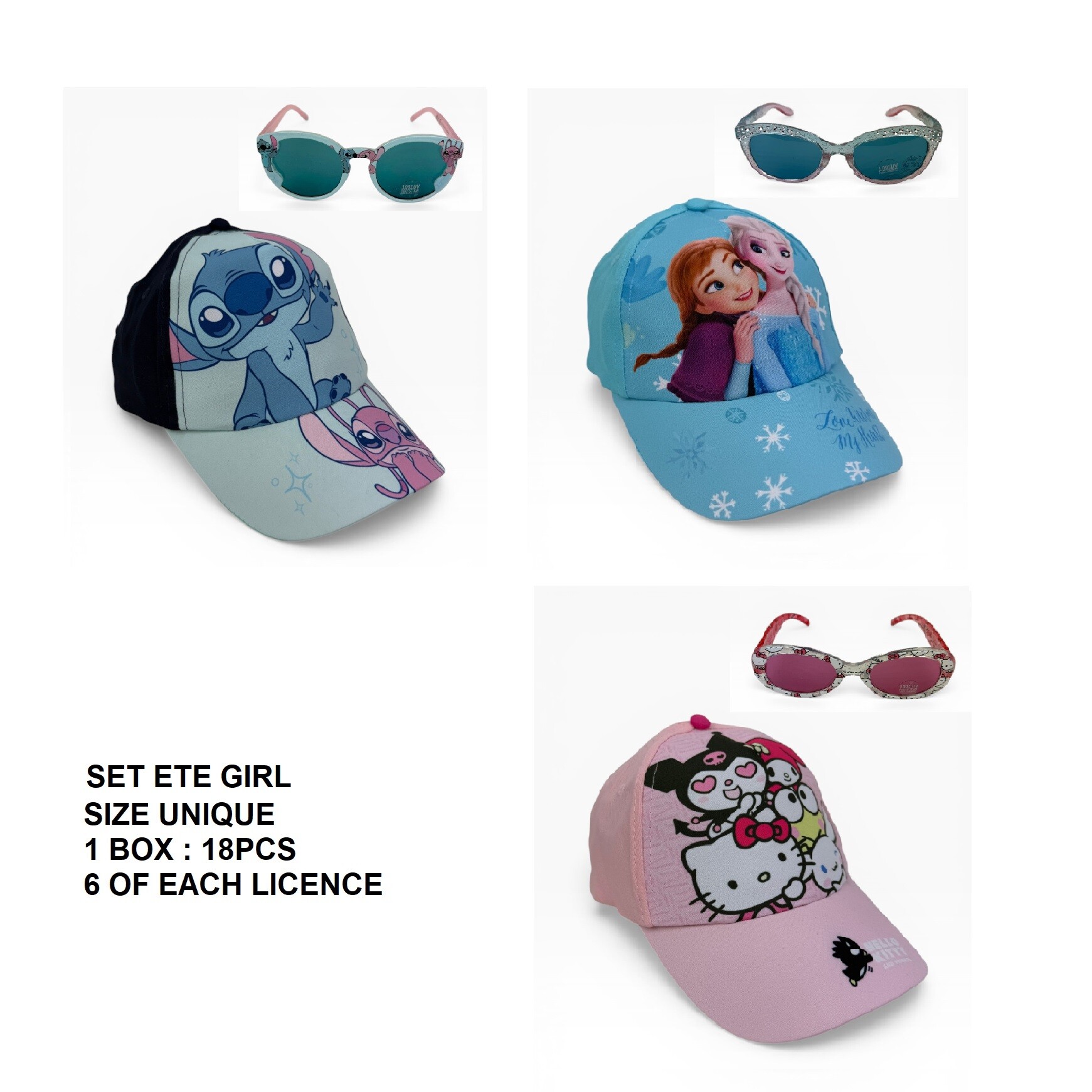 Großhändler Exquily - Set aus Kappe und Sonnenbrille