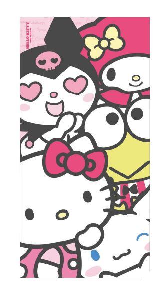 Grossiste Exquily - SERVIETTE DE PLAGE FILLE HELLO KITTY
