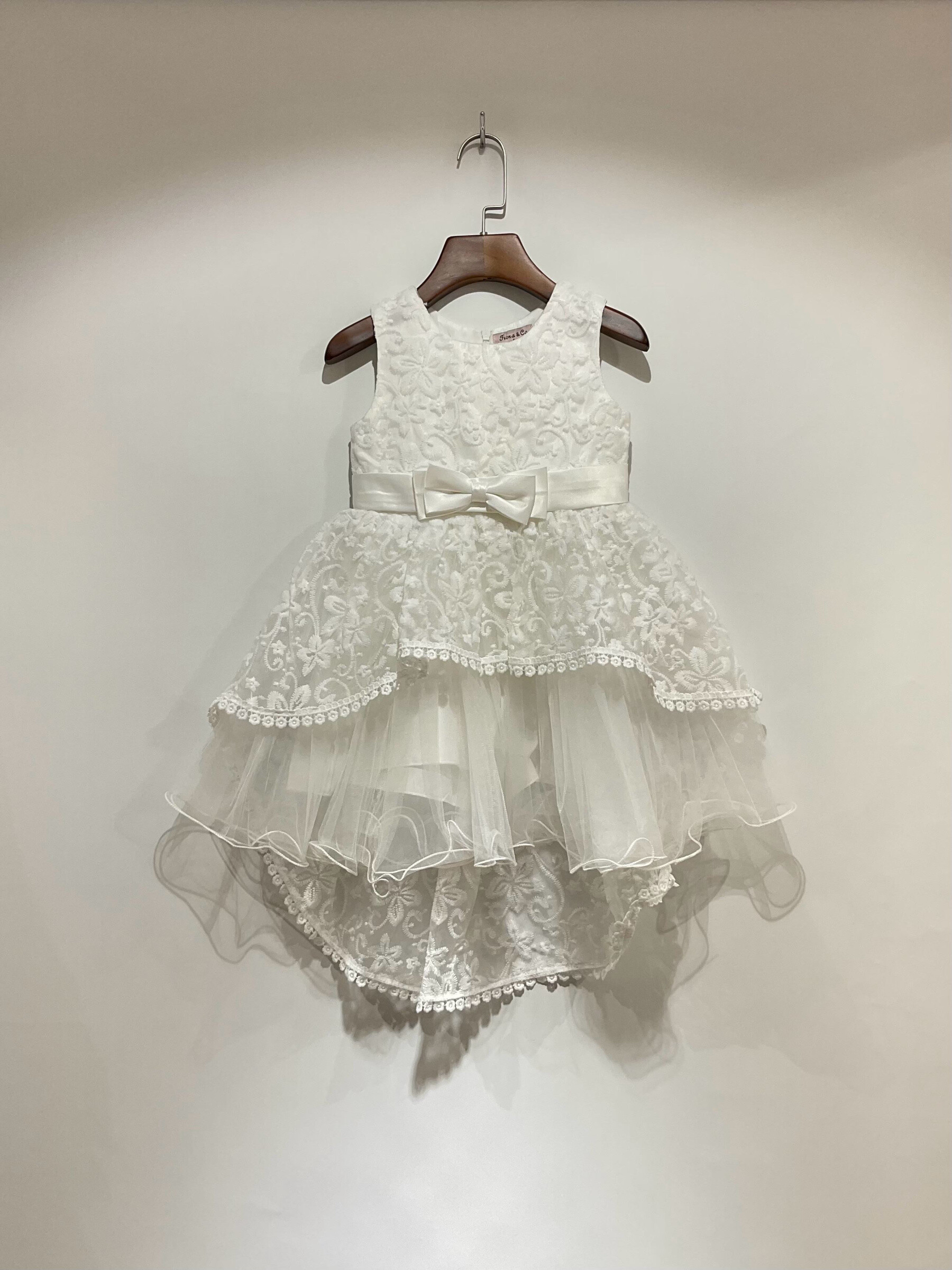 Wholesaler Fiona & Co - Tulle Dress Pattern Flowers Staked