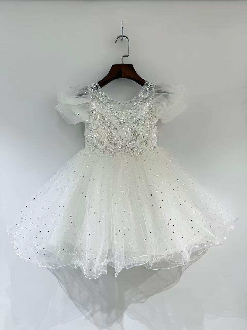 Grossiste Fiona & Co - Robe princesse fillette brodée à paillettes