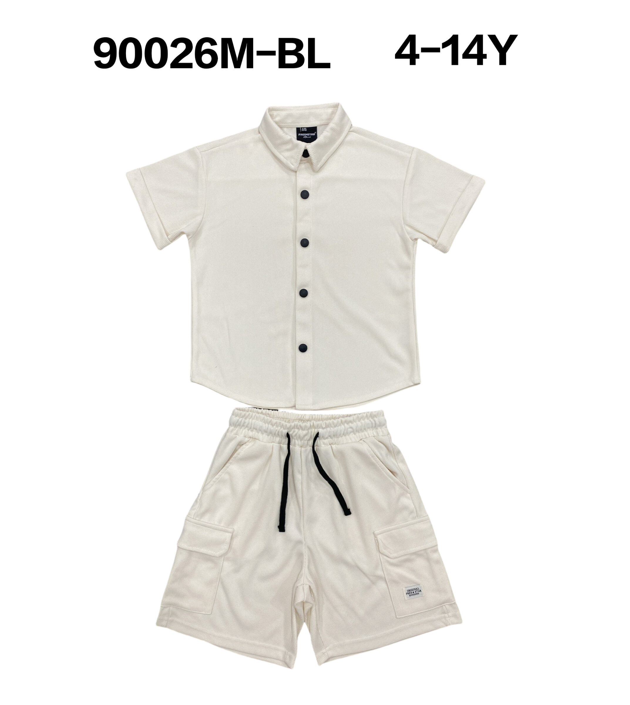 Großhändler Free Star - SET AUS STRICKHEMD UND BERMUDA