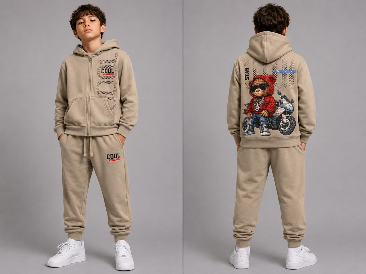 Grossiste Free Star - Ensemble jogging garçon “Cool Bear” Grossiste Free Star - Ensemble jogging garçon “Cool Bear”