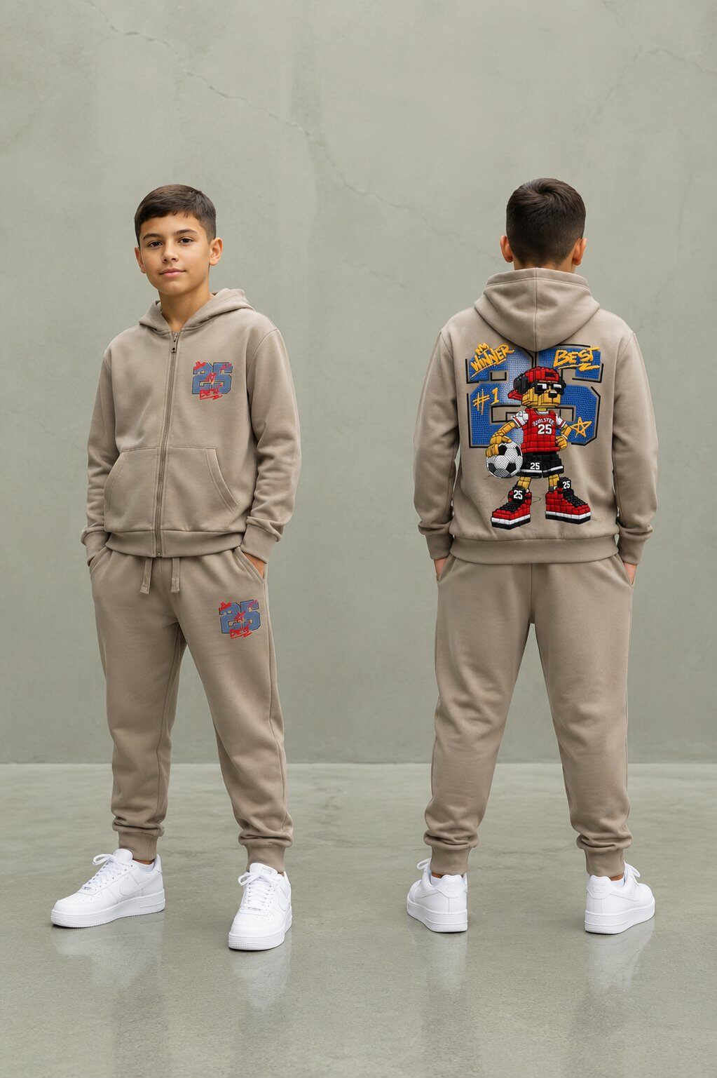 Wholesaler Free Star - Kids' hooded tracksuit set