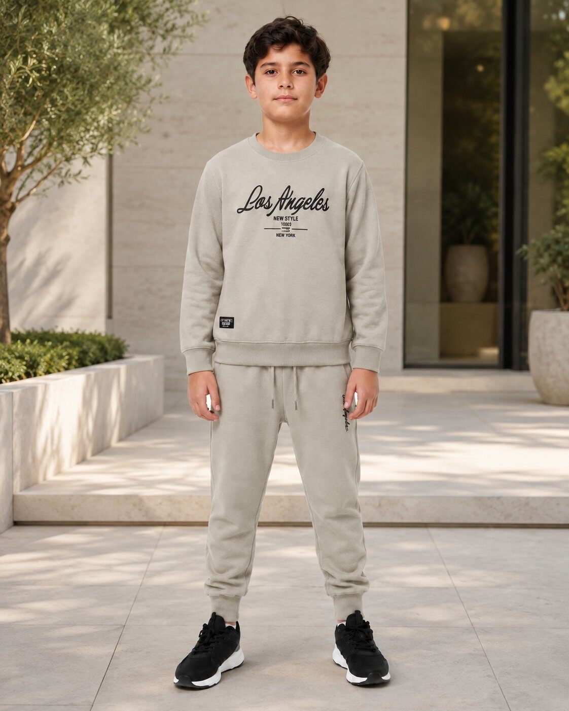 Grossiste Free Star - Ensemble Garçon Sweat & Jogging Noir – Style Los Angeles