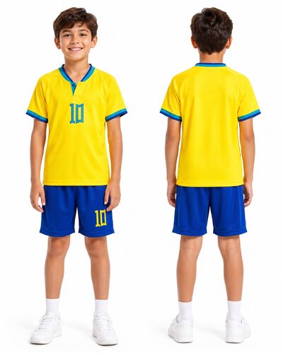 Grossiste Free Star - Ensemble de football enfant jaune et bleu Grossiste Free Star - Ensemble de football enfant jaune et bleu