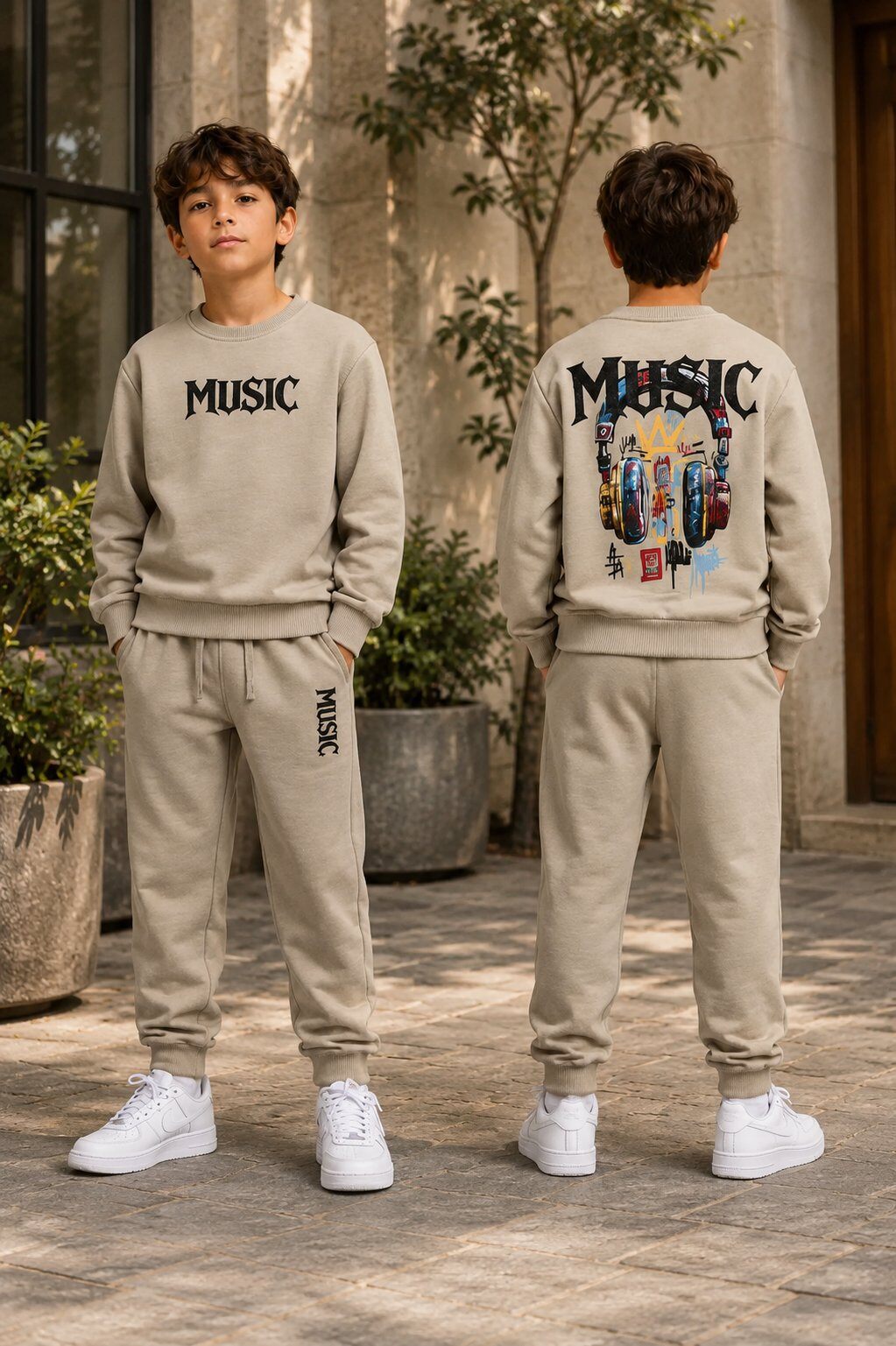 Großhändler Free Star - Kinder-Trainingsanzug-Set Music