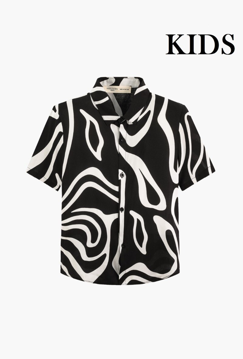 Wholesaler Frilivin - Chemise ENFANT décontractée à motifs animalier