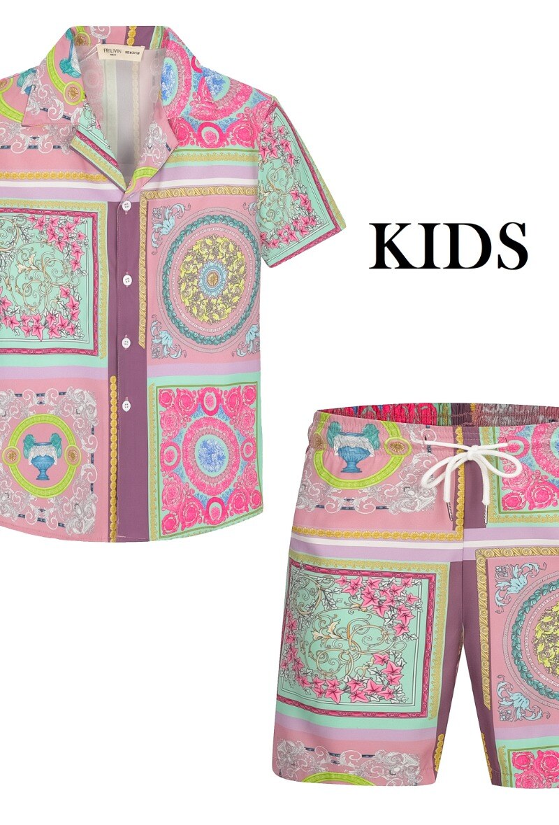 Grossista Frilivin - Set di camicia e pantaloncini per RAGAZZO