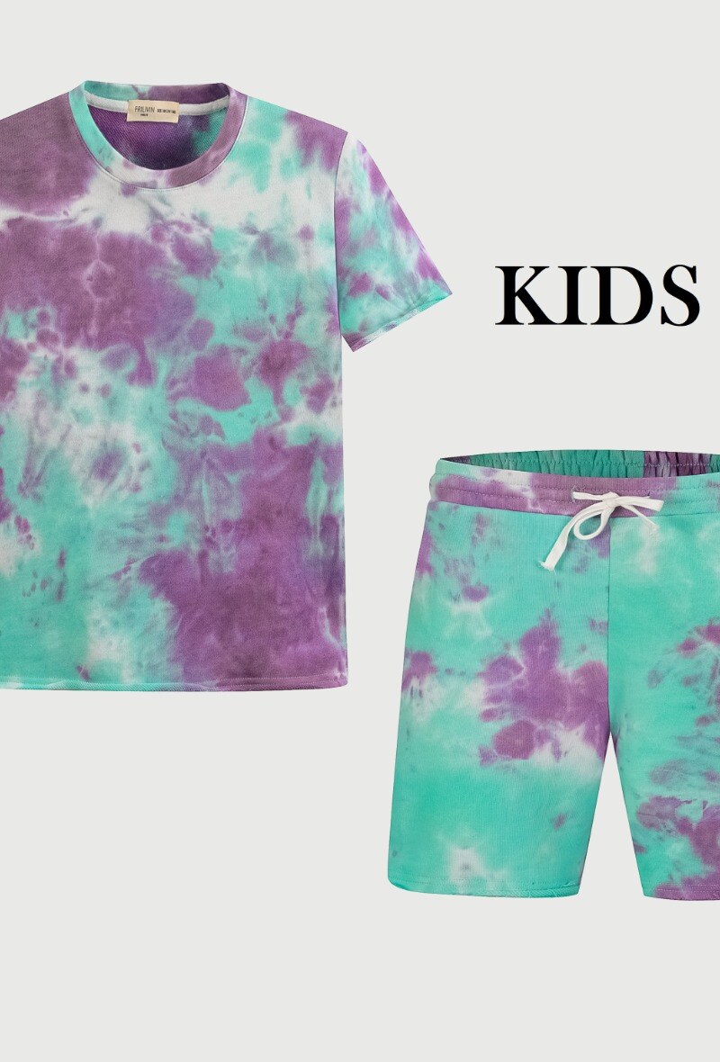 Grossista Frilivin - Set corto di maglietta tie and dye