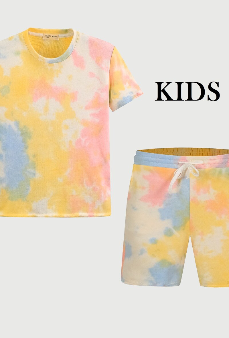 Grossiste Frilivin - Ensemble tie and die Tshirt short