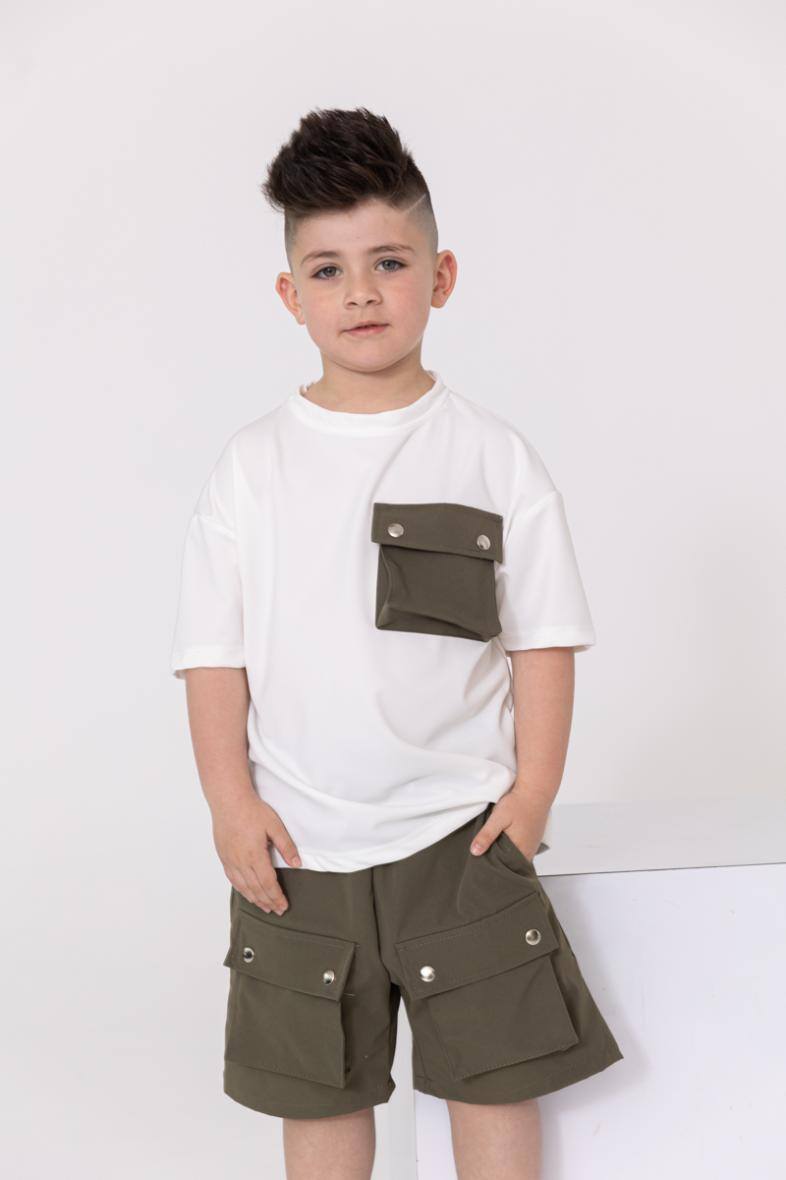 Grossiste Frilivin - KIDS - T-shirt à poche oversize