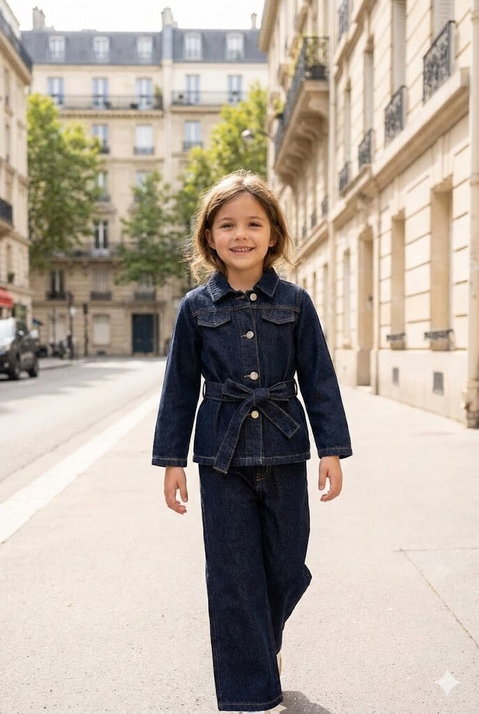 Grossiste Grasstar - Ensemble en denim avec ceinture