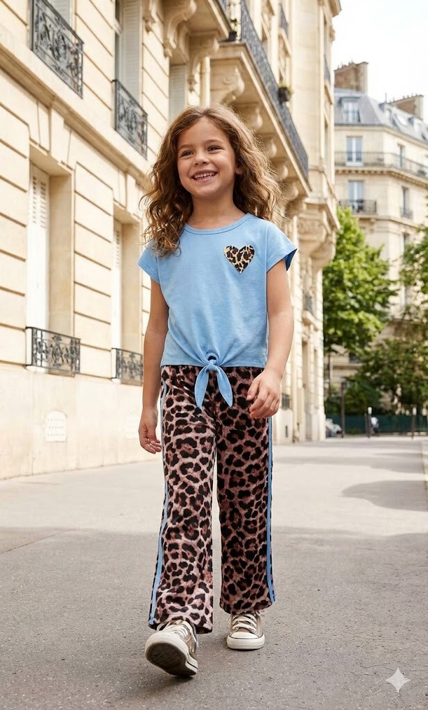 Grossiste Grasstar - Ensemble T-Shirt et Pantalon Papillon