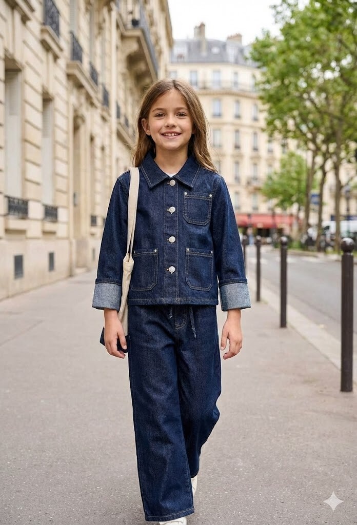 Grossiste Grasstar - Ensemble Denim Chic pour enfant