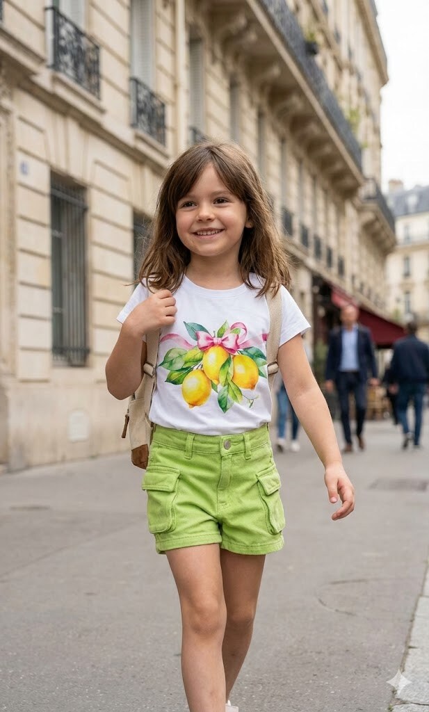 Grossiste Grasstar - Ensemble T-shirt et Short Fille