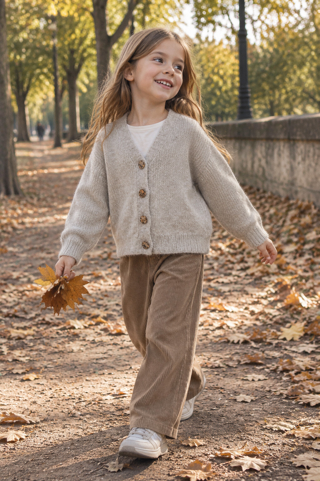 Grossiste Grasstar - Cardigan femme en maille mohair gris avec boutons raffinés