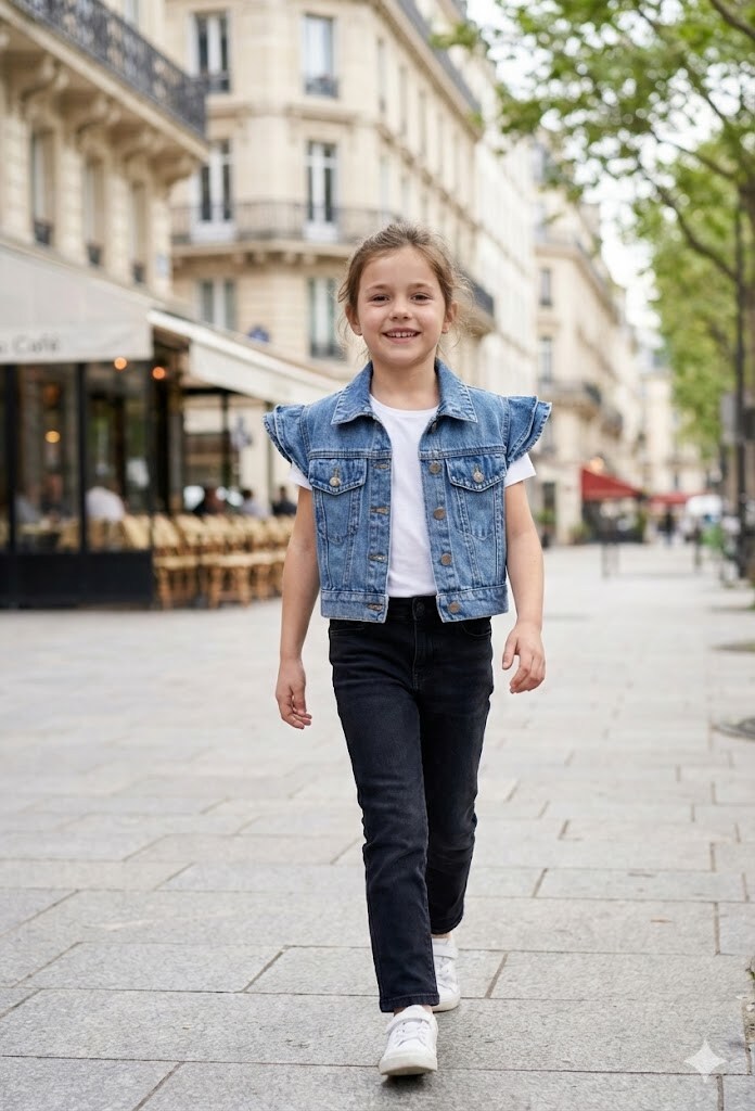 Grossiste Grasstar - Veste en denim à manches courtes