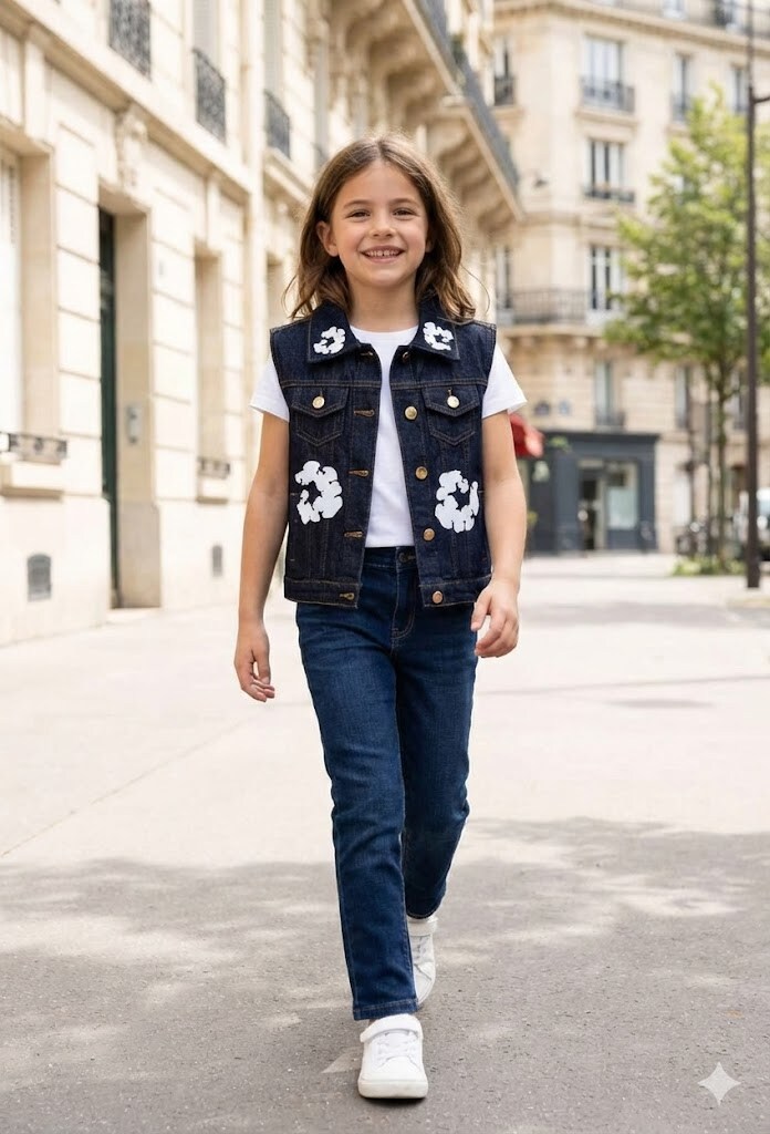 Grossiste Grasstar - Veste en jean à motifs
